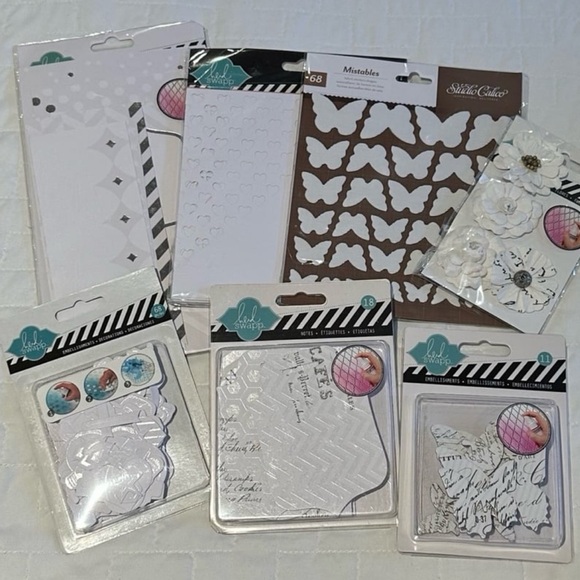 HEIDI SWAPP Bundle "YOU INK" 7 piece Embellishments NEW! Ink stamping craft $79 - Picture 2 of 12